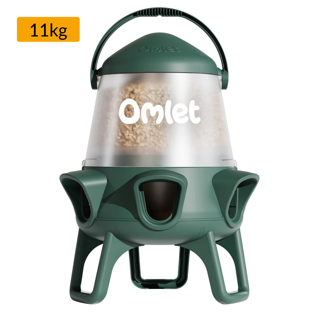 Omlet No Waste Chicken Feeder 11kg capacity ideal for large flocks