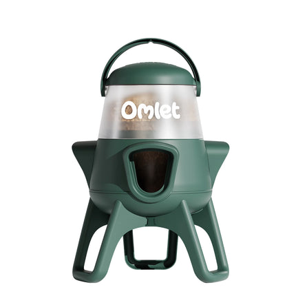 Omlet no waste chicken feeder 2.5kg option has 3 anti-bully ports