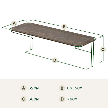 Dimensions of the new design cat shelf by Omlet