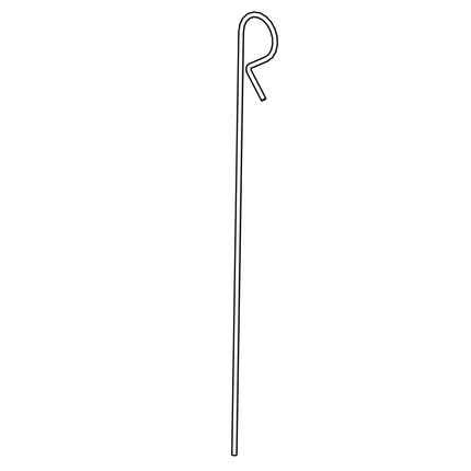 Mustard yellow run door pin