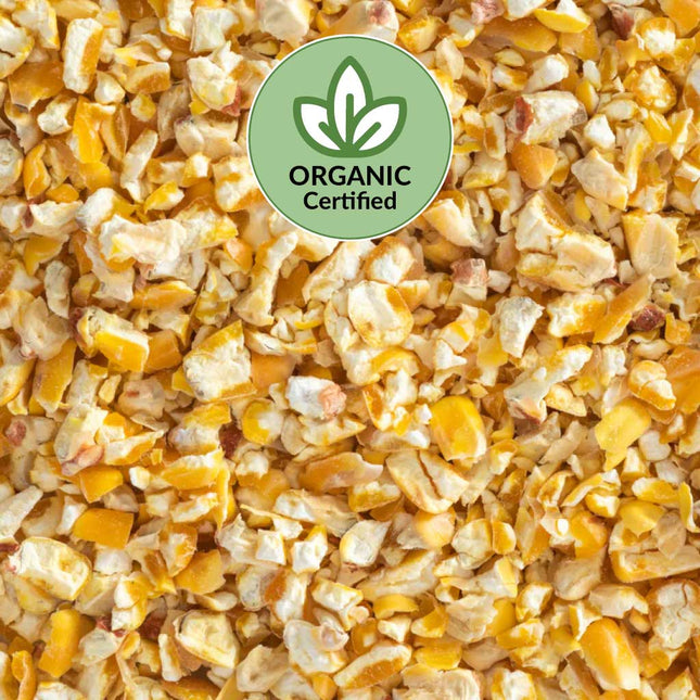 Organic certified kibbled maize available at Appletons