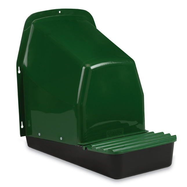 Outdoor enclosed plastic laying nest with roll away design for easy egg collection