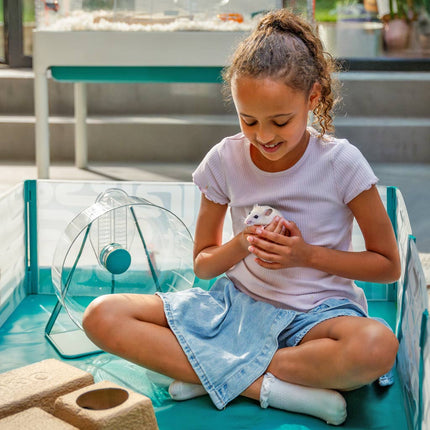 Let you children connect with their tiny paw pets in a pop-up playpen from Omlet