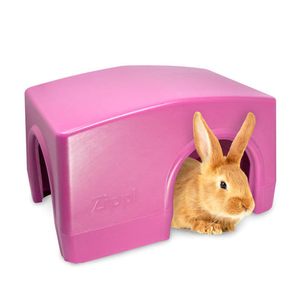 Purple Zippi Rabbit Shelters are a firm favourite with bunnies