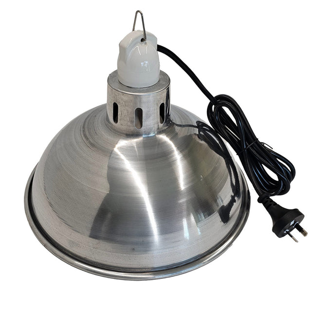 Economical small radiant heat lamp with 30cm diameter reflector
