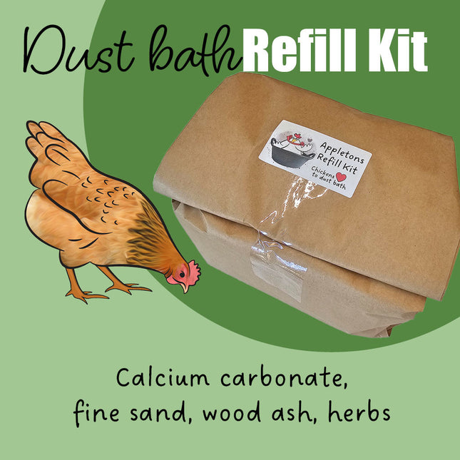Chicken dust bath refill kit Appletons