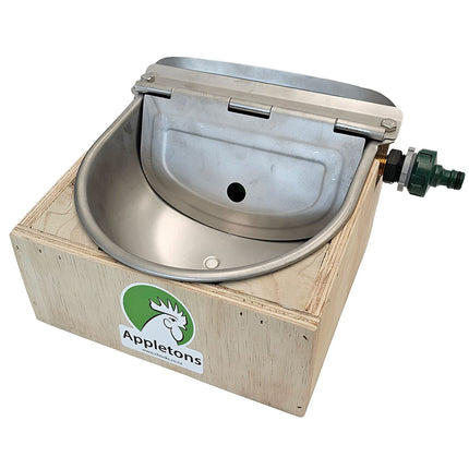Supreme stainless heavy-duty brass float in box bowl drinker 3.75L
