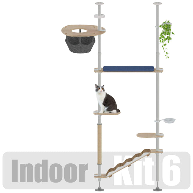 The Explorer Kit Freestyle Indoor Cat Tree Omlet kit 6