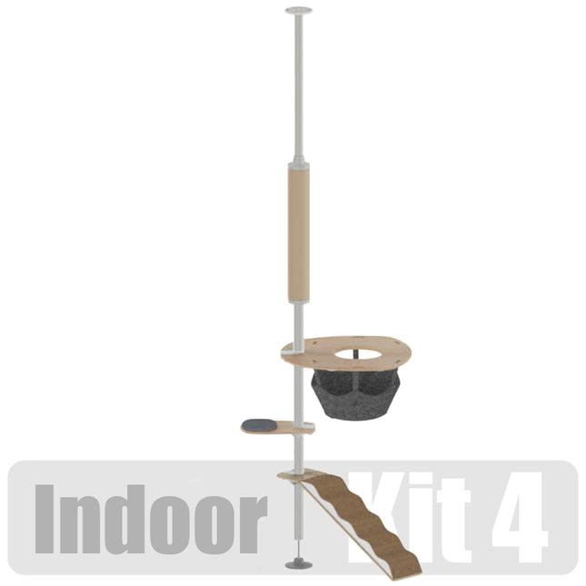 The Scratcher Kit Freestyle Indoor Cat Tree Omlet kit 4