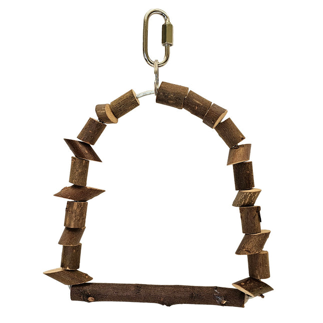 Natural wood bird swing Trixie