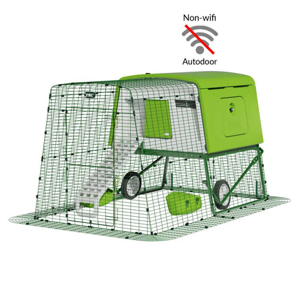 Eglu Cube Chicken Coop 2m run with wheels and NON-WiFi autodoor