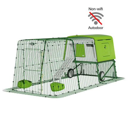 Eglu Cube Chicken Coop 3m run with wheels and NON-WiFi autodoor