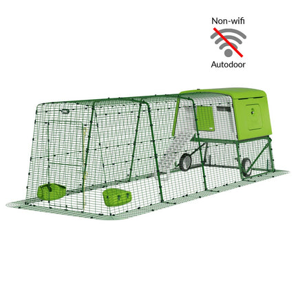 Eglu Cube Chicken Coop 4m run with wheels and NON-WiFi autodoor
