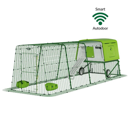 Eglu Cube Chicken Coop 4m run with wheels and SMART autodoor