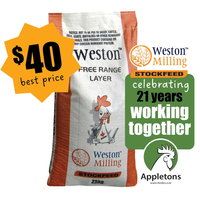 Weston Free Range Layer 25kg