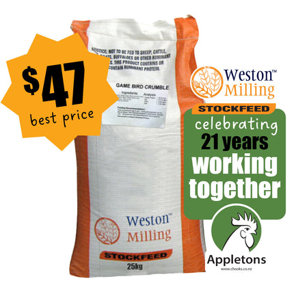 Weston Game Bird Crumble 25kg