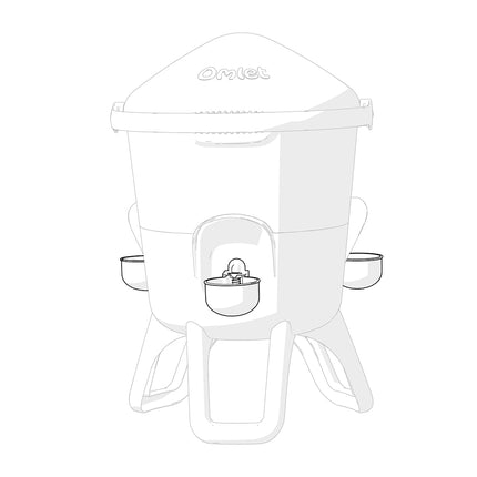 Replacement autofill cups for the 5.5L insulated drinker