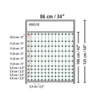 106cm (works best with our Kerbl non-electric fencing)