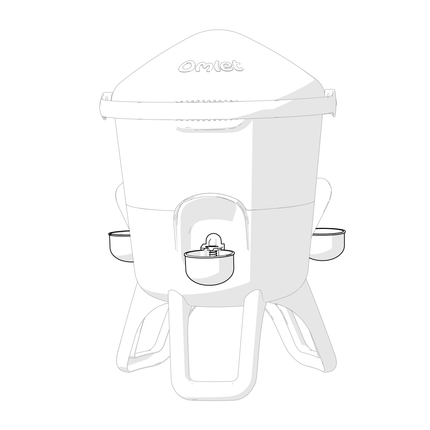 Replacement autofill cups for the 5.5L insulated drinker