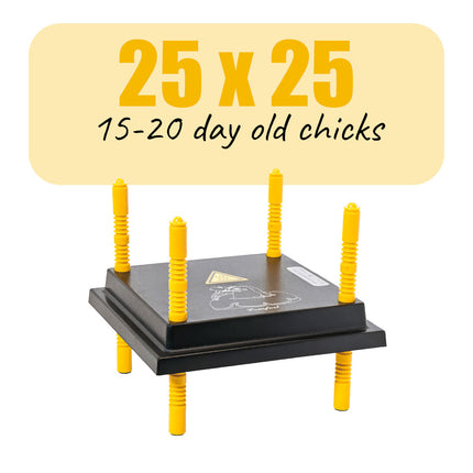 Comfort chick warmer | heat plate 25 x 25 cm