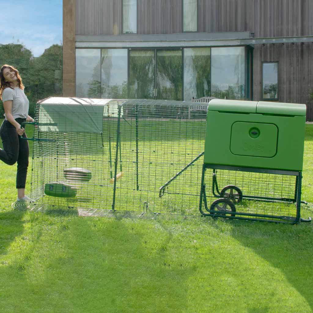 Eglu Run Handles can be fitted to the  Eglu Cube run
