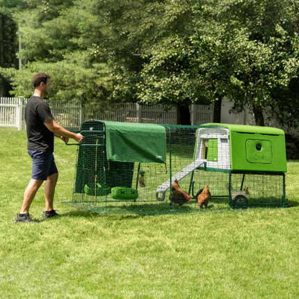 Eglu Run Handles make moving the Eglu Cube chicken coop with 3m run a breeze