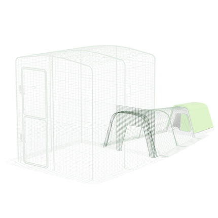 Dimensions of the Eglu Go 2m Chicken Coop connected to a Walk-in Chicken Run Size B