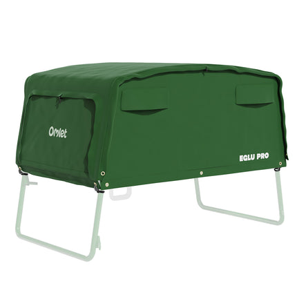 Eglu Pro chicken coop extreme temperature jacket back view