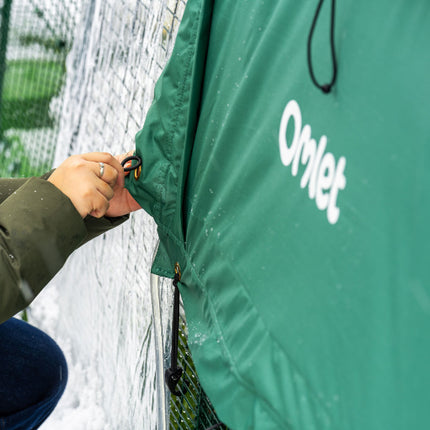 Extreme Temperature Jacket bungee tie downs and drawstrings Omlet Eglu Pro