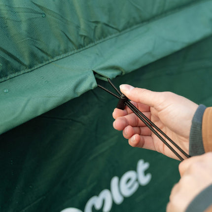 Extreme temperature jacket Eglu Pro chicken coop drawstring weather protection Omlet