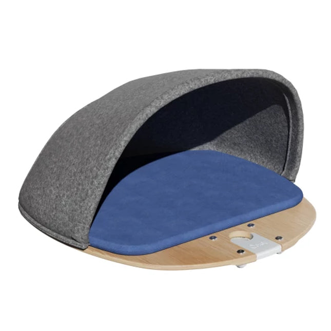 Freestyle - Bamboo Platform with Felt Den and Woven Blue Cushion (includes bracket)