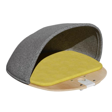 Freestyle - Bamboo Platform with Felt Den and Woven Yellow Cushion (includes bracket)