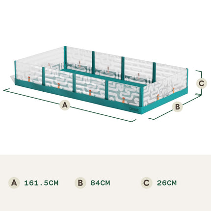 Dimensions of Omlet Guinea pig play pen with floor