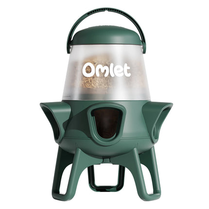 Omlet no waste chicken feeder 5kg option has 5 anti-bully ports