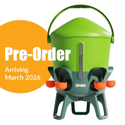 Preorder your Omlet insulated stay clean chicken waterer today
