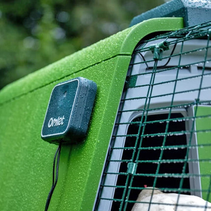 All weather functionality of the Omlet smart autodoor for Eglu Go chicken coops