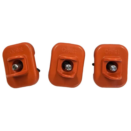 Pack of three side mount nipples Omlet insulated drinker