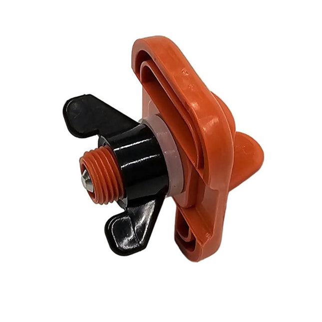 Back view of side mount nipple including seal and wingnut