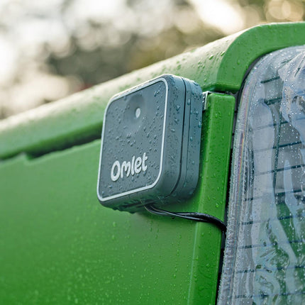 The smart autdoor control panel can be connected with a power adaptor cab e or batteries