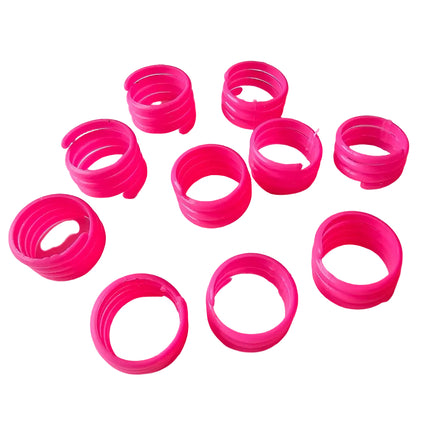 Pink poultry leg bands for identification 16mm