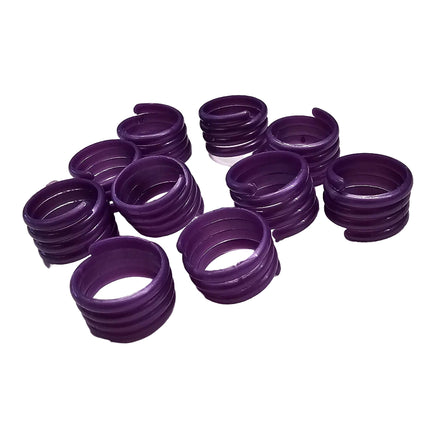 Purple leg bands for poultry 16mm