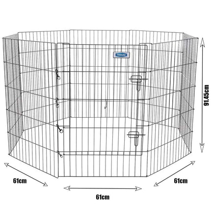 Wire portable puppy pen dimensions