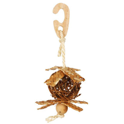 Trixie Wicker Ball with Sisal Rope | Budgie Toy