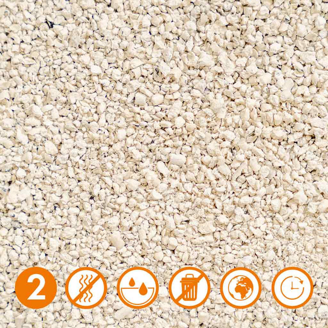 Omlet Cat Litter No. 2  Tofu close up