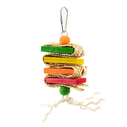 Criss-Cross Short Stack Budgie Activity Toy - 15cm