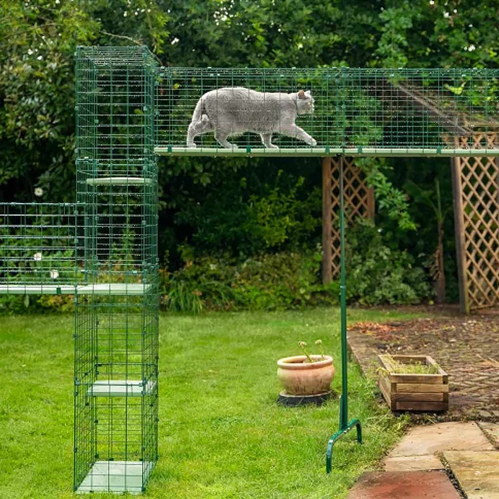 customise the outdoor space for your cat using the omlet catio tunnel system