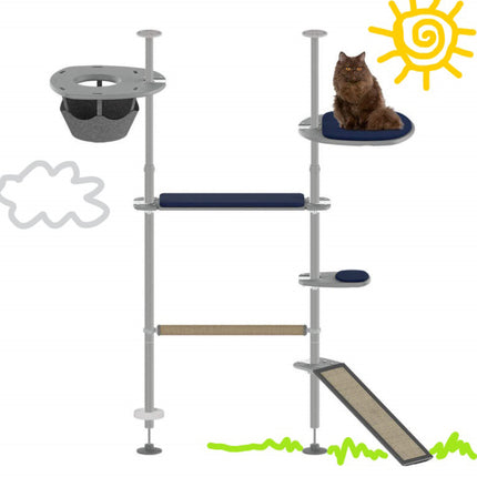 Omlet Outdoor Freestyle Cat Tree Gym Kit