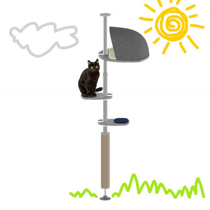 Omlet Outdoor Freestyle Cat Tree treehouse