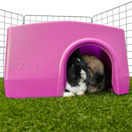 The Zippi shelter can also be used as a fun and enriching accessory