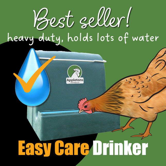 Appletons easy care drinker. Heavy duty holds lots of water. Best seller 
